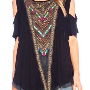 Black Free People Top